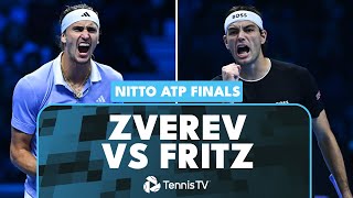 Alexander Zverev vs Taylor Fritz SemiFinal THRILLER  Nitto ATP Finals 2024 Highlights [upl. by Adiarf510]