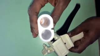 How to setup a Dental soft putty Dispensing Gun [upl. by Mighell]