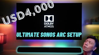 My new ULTIMATE Sonos ARC setup with Sonos Amp and Sonance Inceiling speakers [upl. by Arvind]