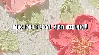 some usernames for ur social media accounts friendlybxrry13 aesthetic edit aesthetix ideas [upl. by Neelrahs863]