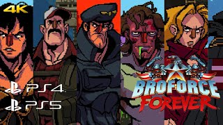 Broforce Forever  PS4 PS5 Gameplay Walkthrough  No Commentary [upl. by Orgalim]