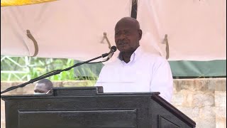 PRESIDENT MUSEVENI HAS COMMISSIONED A FRUIT PROCESSING PLANT IN NAKASONGOLA [upl. by Bohlen953]