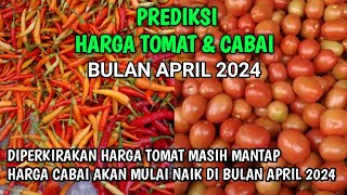 Prediksi harga cabai dan tomat bulan April 2024 [upl. by Odnomor572]