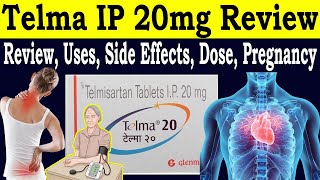 Telma 20mg tablets Review  Telmisartan Tablets IP 20 mg uses  Side Effects Dose pregnancy [upl. by Nonnad]