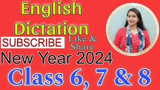 Dictation in English 54 for class 6 7 and 8th ll English Dictation ll Write dictation in English [upl. by Ydnys823]