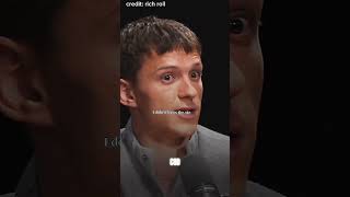 Tom Holland talking about his first movie role tomholland podcast podcastclips richroll [upl. by Notnarb]