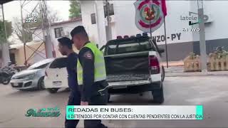 Redadas en buses 6 detenidos por contar con cuentas pendientes con la justiciaAlEstiloPelusa [upl. by Illehs901]