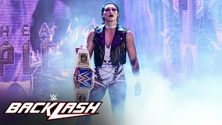 Rhea Ripley debuts allwhite gear WWE Backlash 2023 highlights [upl. by Jack]