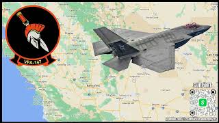 Military Aviation Audio Over Central California  February 9 2024 [upl. by Francois]