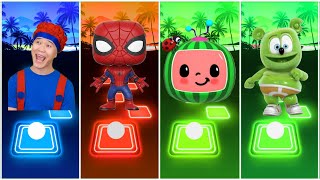 D Billions 🆚 Funko Pop Marvel 🆚 Cocomelon 🆚 Gummy Bear  Cocomelon Tiles Hop EDM Rush [upl. by Llenyaj]