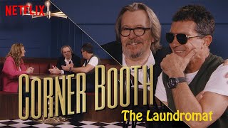 Antonio Banderas and Gary Oldman from The Laundromat in the Corner Booth  Netflix [upl. by Ecyar945]