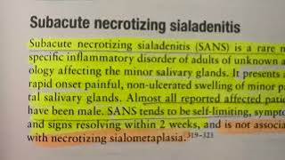 SUBACUTE NECROTIZING SIALOADENITIS [upl. by Yzus]