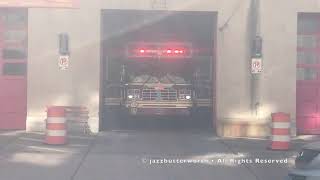 Hartford Fire Department OLD Tactical 1 Responding From The OLD HQ On Pearl Street [upl. by Samuelson]