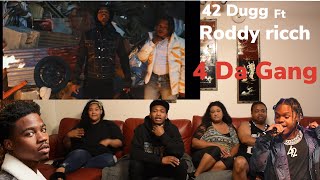 Dad Reacts To 42 Dugg ft Roddy Ricch  4 Da Gang Official Music Video [upl. by Melosa]