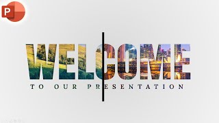 Motion Change Animated WELCOME Slide Design In PowerPoint [upl. by Maryann]