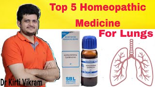 Top 5 Homeopathic Medicine for lungs [upl. by Akinihs]