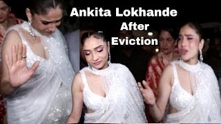 Ankita Lokhande Looks Unhappy First Video After Munawar Faruqui Wins Bigg Boss 17 Trophy [upl. by Neural]