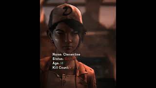 Clementines evolution twdgclementine clemtwdg twdtelltale twdgedit gaming edit viralvideo [upl. by Mirabelle]