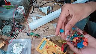 18W Led Batten Light Repair Full tutorial A to Z Fault Solution With Practically [upl. by Bilek]