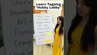 quotHobby Lobbyquot Philippines Language Lesson Tagalog learntagalog philippines 🇵🇭❤️😉 [upl. by Toomay]