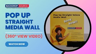 Pop Up Straight Velcro Media wall [upl. by Karb]