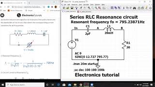 AC circuits Transient analysis and resonance in LTspice [upl. by Eemiaj952]