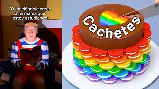 1 hora de los MEJORES Tiktoks de Rubén Tuesta y CACHETES 🤣😂  Storytime con pastel Parte 28 [upl. by Sesom]