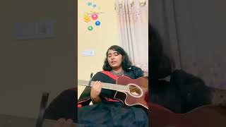 Tumi akasher bishalotar upoma guitarcover [upl. by Onailime]