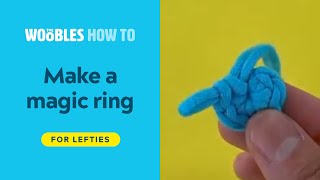 Lefthanded crochet How to crochet the magic ring [upl. by Ramyar]