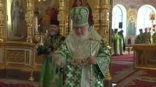 Orthodox Patriarch of Moscow serves Divine Liturgy in Valaam president Putin attending [upl. by Atirat728]