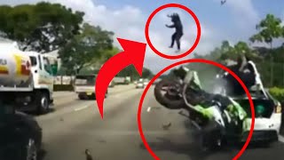 Riding on the Edge Shocking Motorcycle Crashes [upl. by Lipson582]