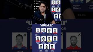 Indian premier League 2025 unsold XI💯 ipl cricket cricket [upl. by Peirce]