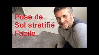 Comment poser un sol stratifié parquet flottant revêtement sol intérieur clipsable pose plancher [upl. by Ennael]