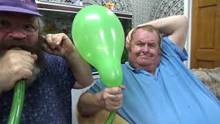 80 Blow to Pop Balloon With pipe to see my friends reaction Tangobaldy fun [upl. by Gerger]