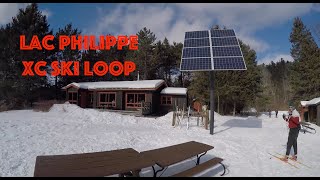 Gatineau Park cross country skiing  Lac Philippe loop  Brown Cabin [upl. by Deeyn697]