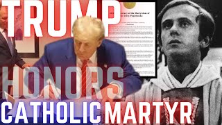 President Trump Honors Beatified Priest Fr Jerzy Popiełuszko on 40th Anniversary of Martyrdom [upl. by Hsital]