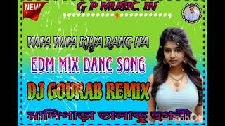 WHA WHA KIYA RANG HA EDM MIX DANC DONG DJ GOURAB REMIX MALIPARA THAKA [upl. by Eelano]