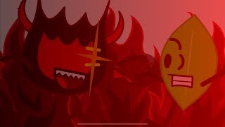 BFDI  Firey Kills Leafy Leafy Freaking Dies BFDI BFB BFDIA [upl. by Elbag]