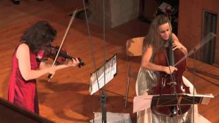 Ravel Duo Mov III Kopatchinskaja Gabetta Live from Gstaad Menuhin Festival Aug 2014 Saanen Churc [upl. by Nnahoj]