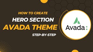 Create Hero Section with Avada Theme [upl. by Sitruk790]