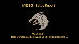 Middle Earth Strategy Battle Game Battle Report  Mirkwood Rangers LL vs Dark Denizens of Mirkwood [upl. by Netniuq]