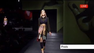 quotPRADAquot Fashion Show Spring Summer 2014 Milan by Fashion Channel [upl. by Ateekram537]