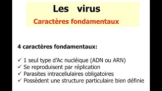 Virologie  Generalites FMPC [upl. by Beitch]