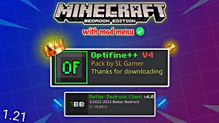 Top 3 BEST Optifine For Minecraft PE 121  No Lag Optifine  Easy Lag Fix For Minecraft PE [upl. by Feldman]