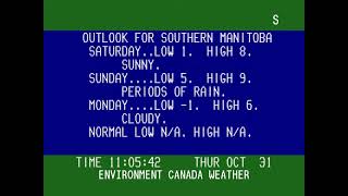 Halloween Forecast 2024  Winipeg MB [upl. by Herstein]