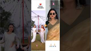 Who is best ❤️❤️ angel rai 🆚 Ayushi Shukla 🩵🩵 trending shorts instagram [upl. by Lodnar]