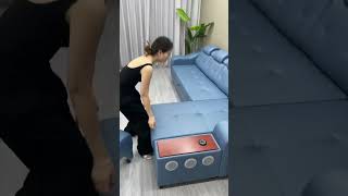 A sofa bed that turns into a sofa and a bed in seconds multifunctional sofa bed sofa bed sofa [upl. by Nylodam]