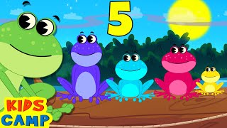 Learn Colors For Kids 🌈 🐸  Five Little Speckled Frogs  Nursery Rhymes And Kids Songs [upl. by Jorge]