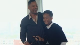 Will and Jaden Smith share fatherson moment in London [upl. by Herzberg319]