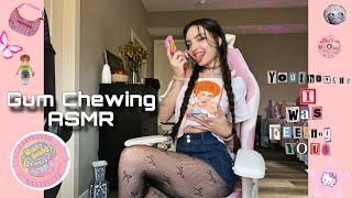 Gum Chewing ASMR w Intense Mouth Sounds Extra Long Nail Tapping Fabric Scratching Rambles [upl. by Bain489]